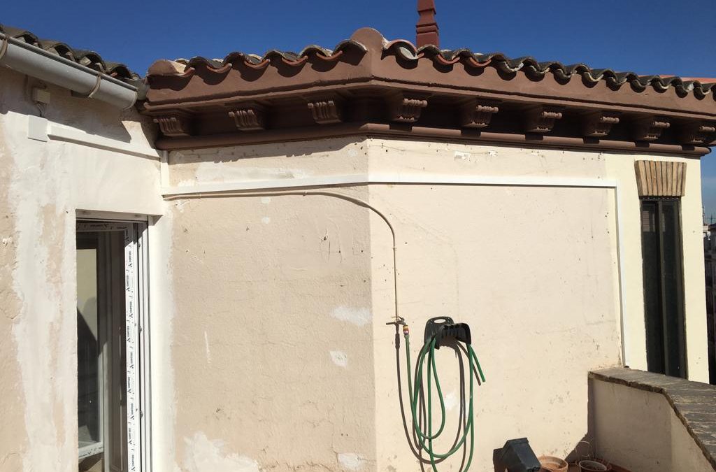 Sanear cableados de telecomunicaciones en terraza de vivienda